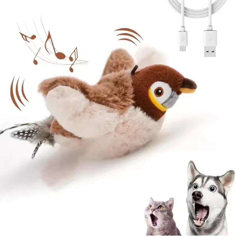 Interactive Chirping Bird Pet Toy™