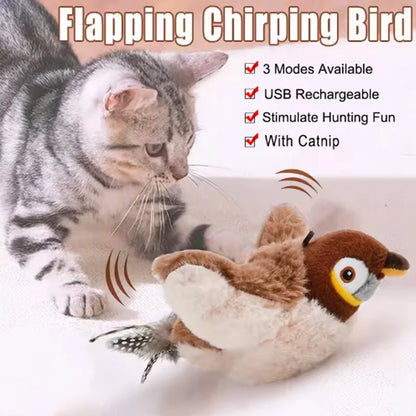 Interactive Chirping Bird Pet Toy™
