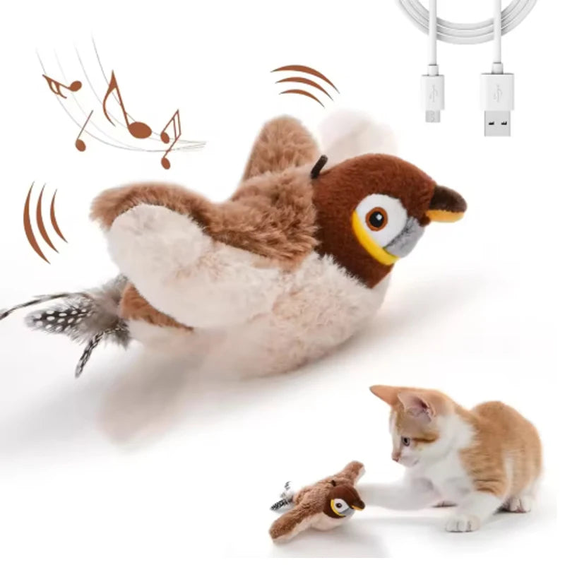 Interactive Chirping Bird Pet Toy™