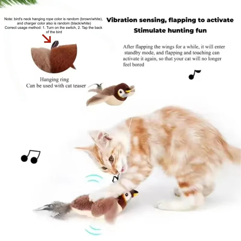 Interactive Chirping Bird Pet Toy™