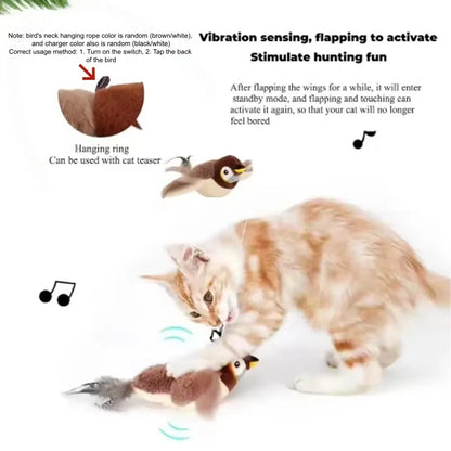 Interactive Chirping Bird Pet Toy™