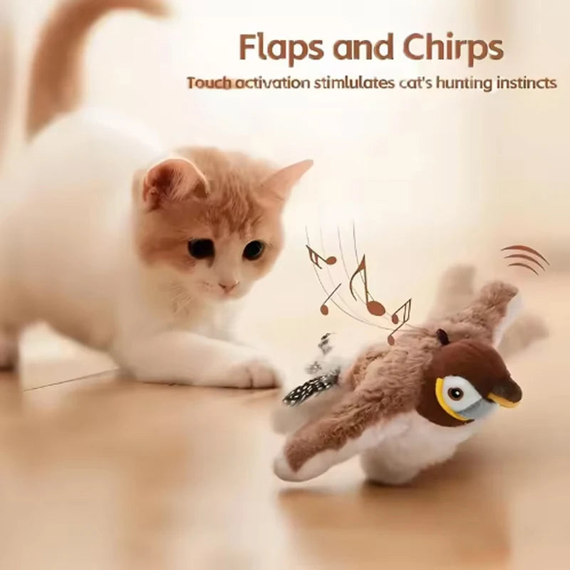 Interactive Chirping Bird Pet Toy™